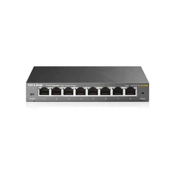 TP-LINK TL-SG108E Easy Smart Switch 8x10/100/1000Mbps Metal case IEEE 802.1p | Loja BluePixel