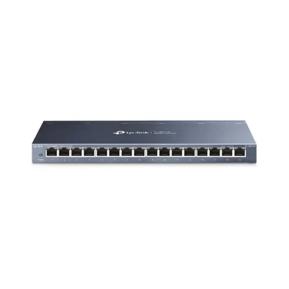 Switch TP-LINK 16-Port Gigabit Desktop RJ45 em Aço - Rede Profissional e Confiável