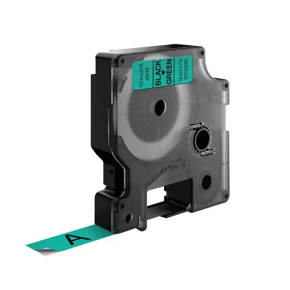 Fita Vinil 12mm x 7m Preto/Verde - Marca 195 | Alta Qualidade e Durabilidade