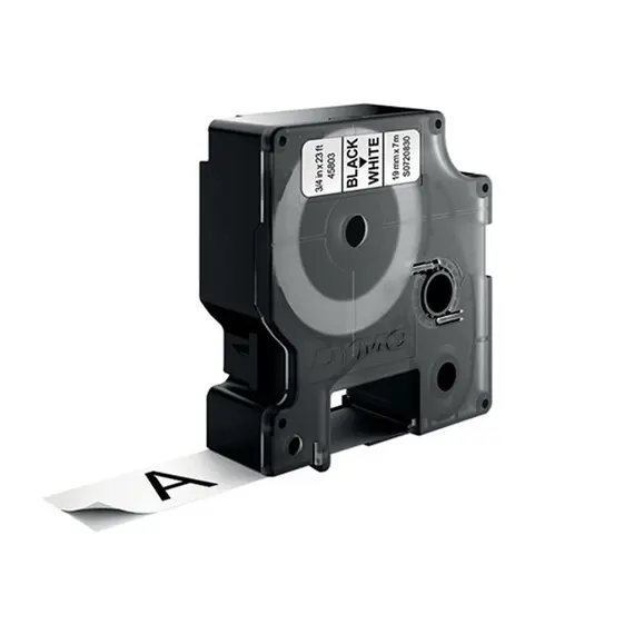 Fita de Poliester 19mmx7m Preto/Branco - Marca 195 | Loja BluePixel