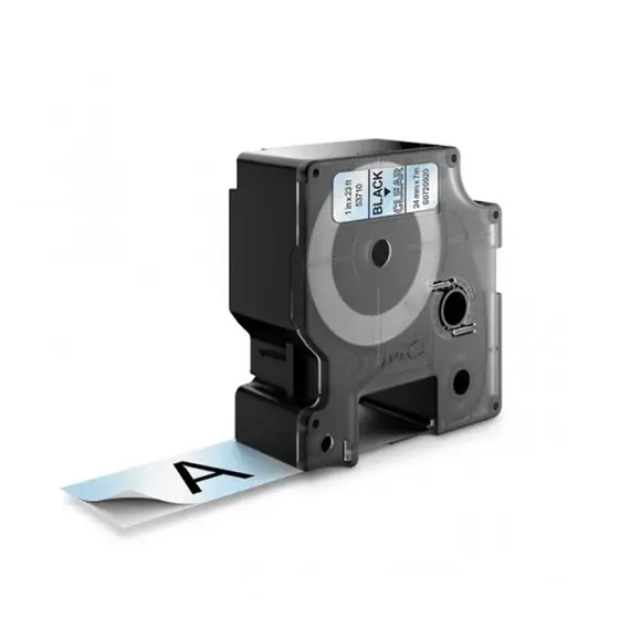 Fita de Poliester 24mm x 7m Preto/Transparente - Alta resistência | bluepixel.pt