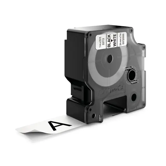 Fita de Poliester 24mm x 7m Preto/Branco Marca 195 - Alta Qualidade e Resistência