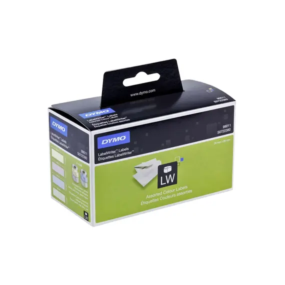 Etiquetas 28x89mm Endereços Dymo Sortido 4 Rolos