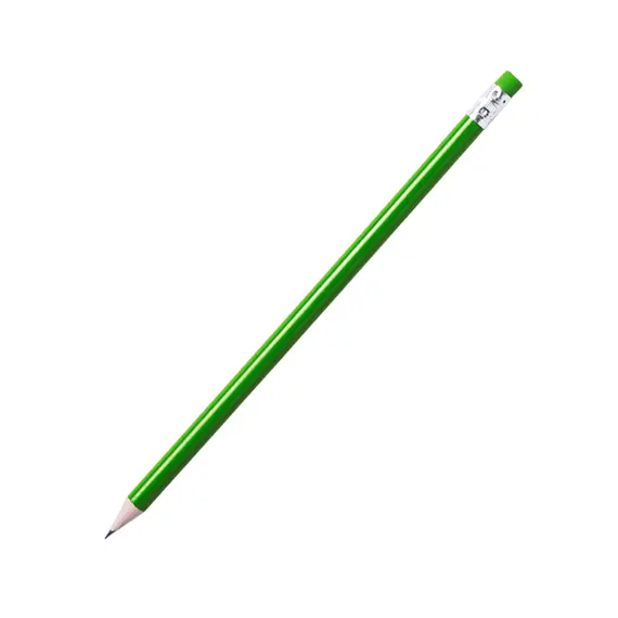 Lápis Grafite Melart Verde com Borracha Verde 1un