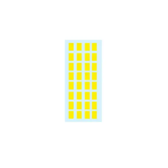 Etiquetas 012x018mm 5Fls 3641 Amarelo Herma 160un