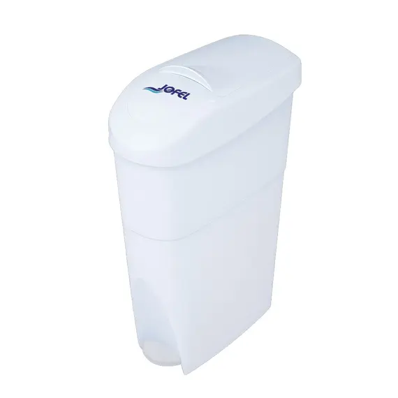 Contentor 15L com Pedal para WC Feminino Branco | Acessórios de Higiene para Casa