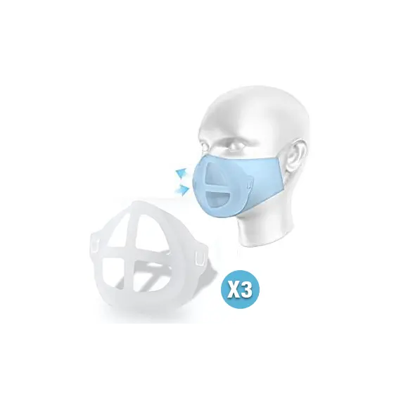 Suporte Máscara Respirador Silicone 3un