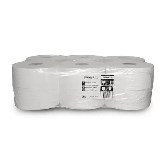 Papel Higiénico (Jumbo) 180mts 2Fls 30g Pampilar 12un