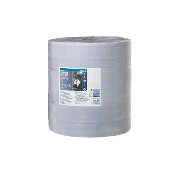 Rolo Industrial 340mx36,9cm 54g 3Fls TORK W1 Azul 1un