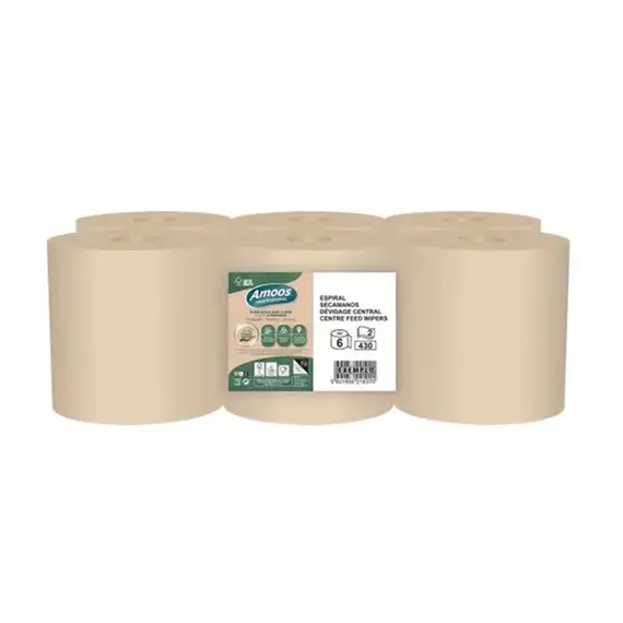 Rolo Espiral 124mx17,9cm 32g 2Fls AMOOS Naturally 6un