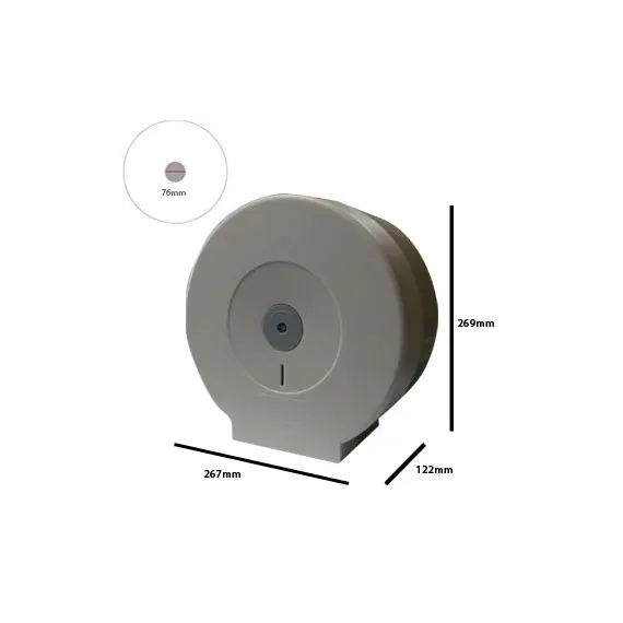 Dispensador Papel Higiénico Jumbo PW-5003 Cinza