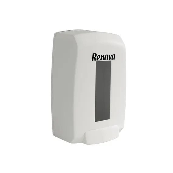 Saboneteira Enchimento Plástico Vintage Branco RENOVA 1L