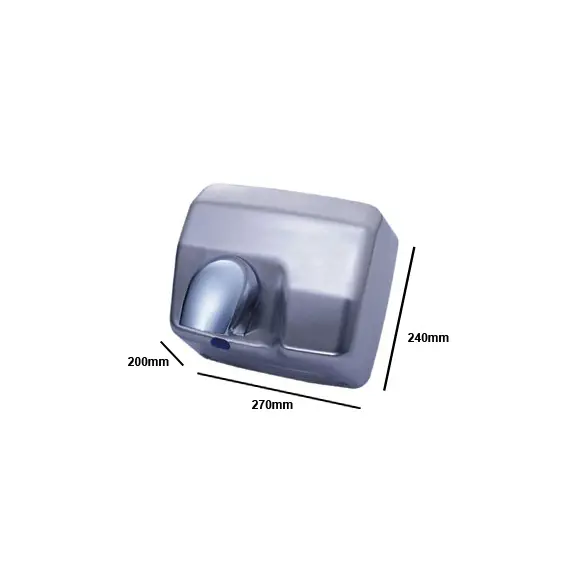 Secador de Mãos Elétrico com Sensor PW-250 2500W Aço Cromado
