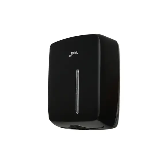 Dispensador Toalhas Mão Zig-Zag Preto Mate