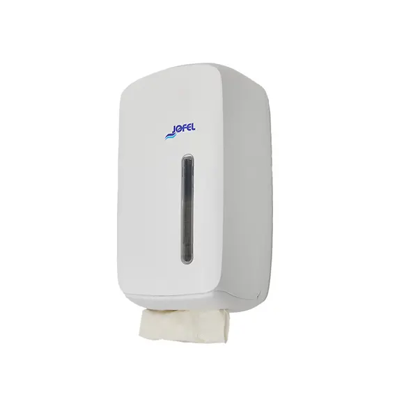 Dispensador Papel Higiénico Folha a Folha Jofel Branco Mate