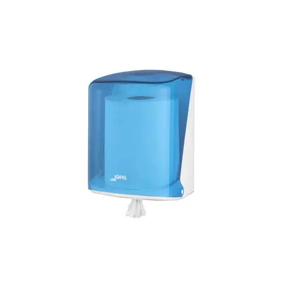 Dispensador Toalhas Rolo Extração Central Azul