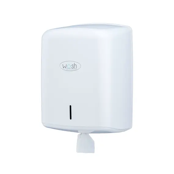 Dispensador Toalhas Rolo Extração Central Branco