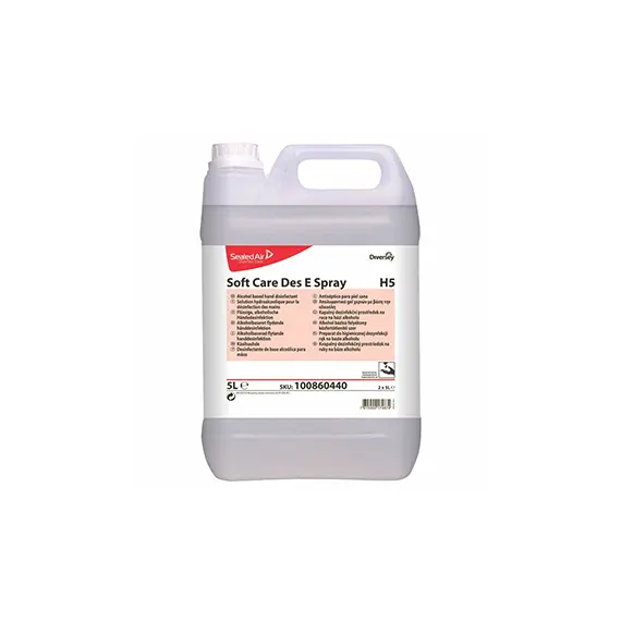 Desinfetante Soft Care DES e Spray H5 (base álcool) 5L