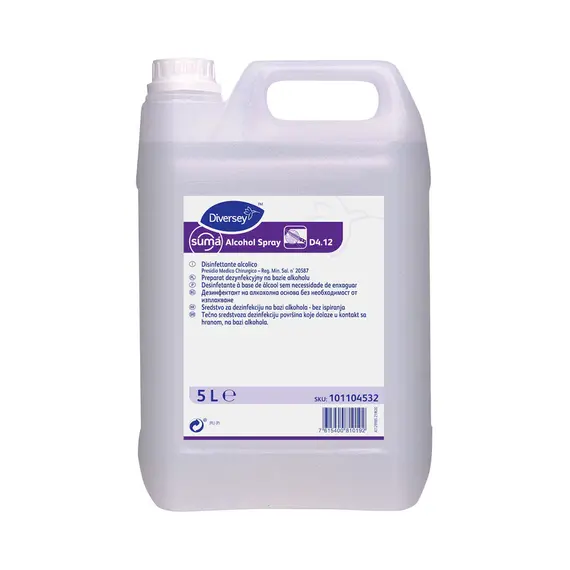 Desinfetante Suma Spray D4.12 Superfícies sem Enxaguar 5L