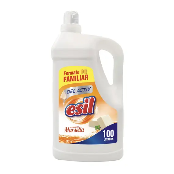 Detergente Líquido Esil Marselha GelActiv 5L - Limpeza eficaz para roupas na bluepixel.pt