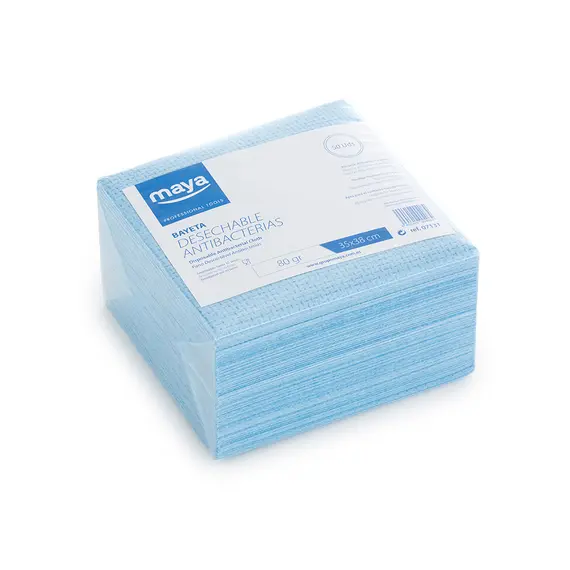 Pano Antibacteriano Descartável 35x38cm 80g Azul Pack 50un - Loja BluePixel