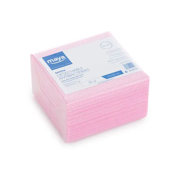 Pano Antibacteriano Descartável 35x38cm Rosa 80g Pack 50 - Marca 300 | Loja BluePixel
