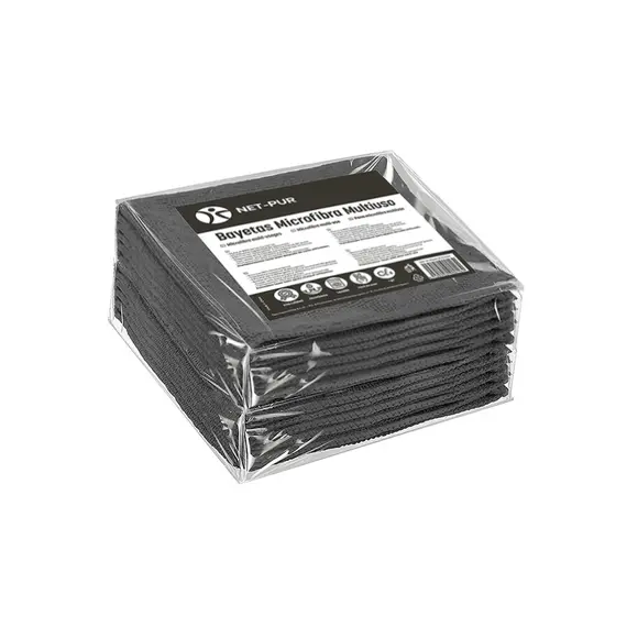 Pano Microfibra Terry 30x40cm 280g Preto Pack 10un | Loja BluePixel