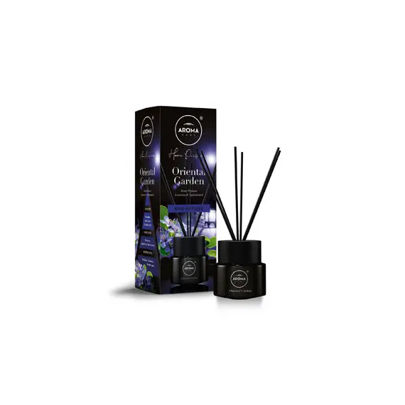 Ambientador Sticks Aroma Home Black S. Oriental Garden 100ml | Perfume Duradouro para Casa