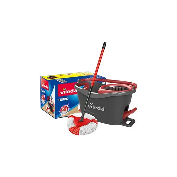 Balde com Pedal e Esfregona Turbo Vileda | Marca 476 | Limpeza Eficiente