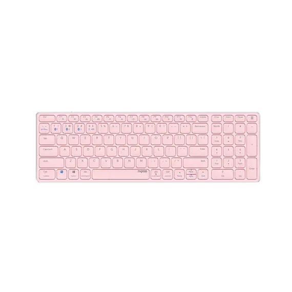 Teclado Wireless E9700M Ultra-Slim Rosa - Marca 383 | Loja BluePixel