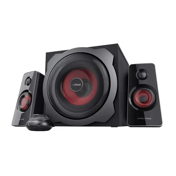 Trust GXT 38 2.1 Subwoofer Speaker Set - Sistema de Som Potente para Jogos e Música | bluepixel.pt