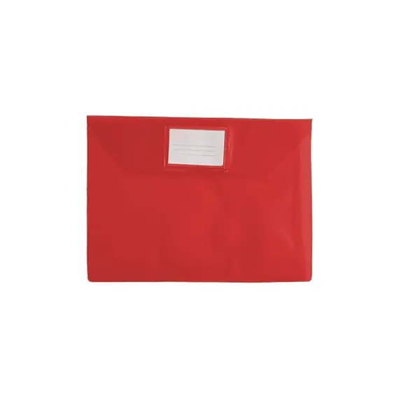 Bolsa 310x300mm A4 Envelope PVC Visor Transp Vermelho