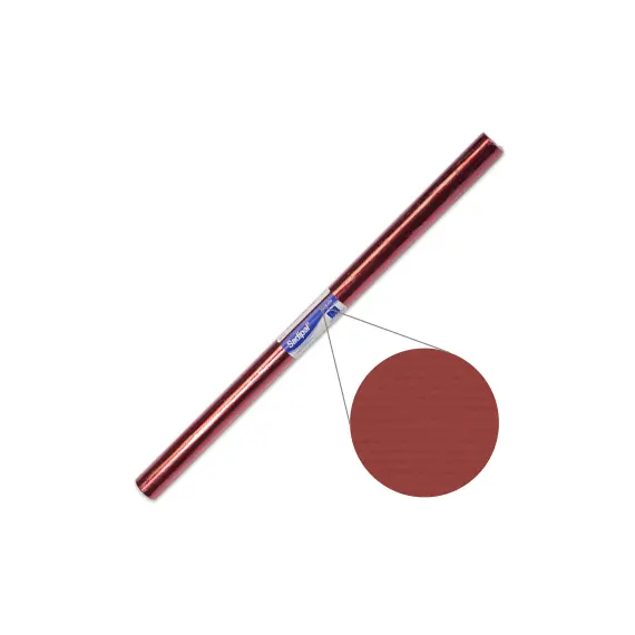Papel Celofane Vermelho 50x65cm Rolo 25Fls