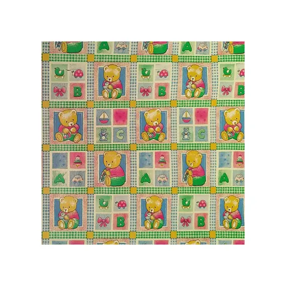 Papel Embrulho 62cmx200m Bobine Ursos Fofinhos 7Kg