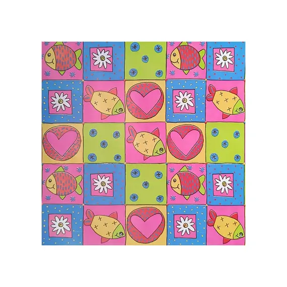 Papel Embrulho 62cmx200m Peixes Bobine 7Kg