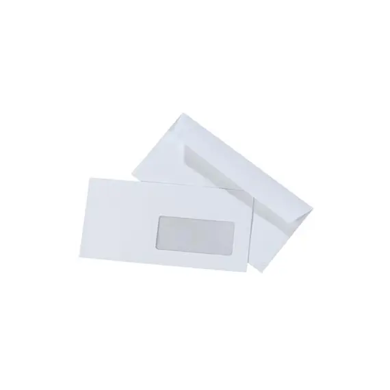 Envelopes 110x220mm DL c/Janela Branco 090g Laser 500un
