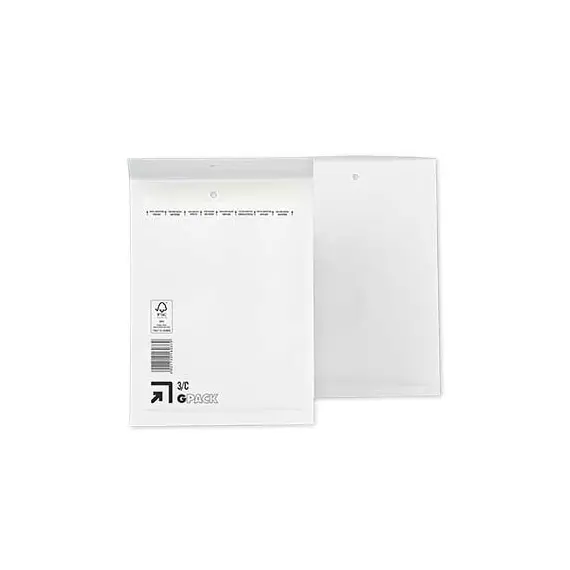 Envelope Almofadado 150x215mm Branco 75g Nº0 3/C 1un