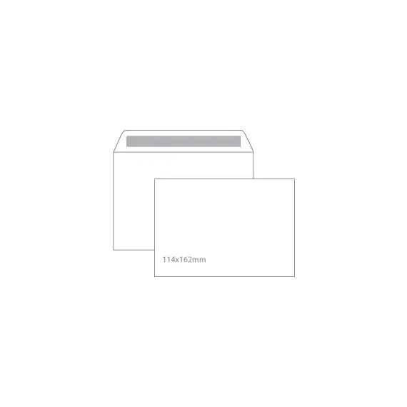 Envelopes 114x162mm C6 Branco 090gr Autodex 500un