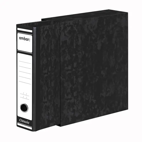 Pasta Arquivo+Cx Fixa L80 310x285 Ambar Marmor Preto 1un