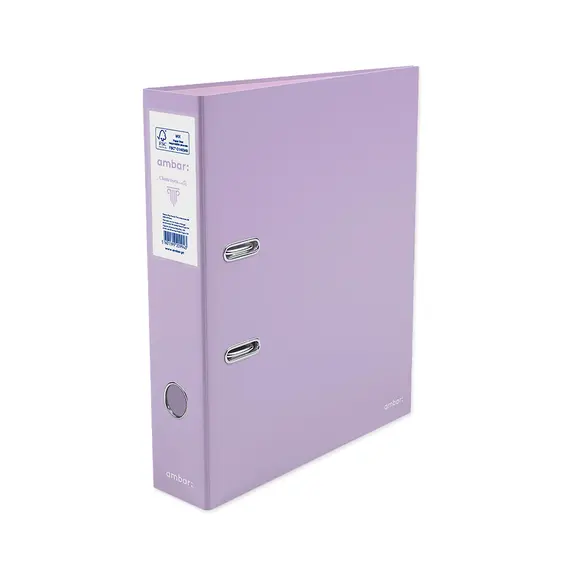 Pasta Arquivo L/L Ambar Classroom Mates c/Rado Pastel Roxo
