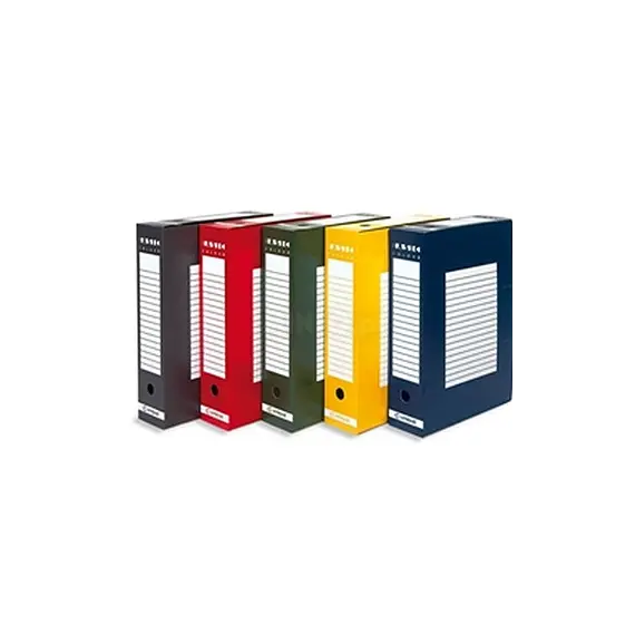 Pasta Arquivo+Cx Fixa L61 Basic 2 Argolas Castanho