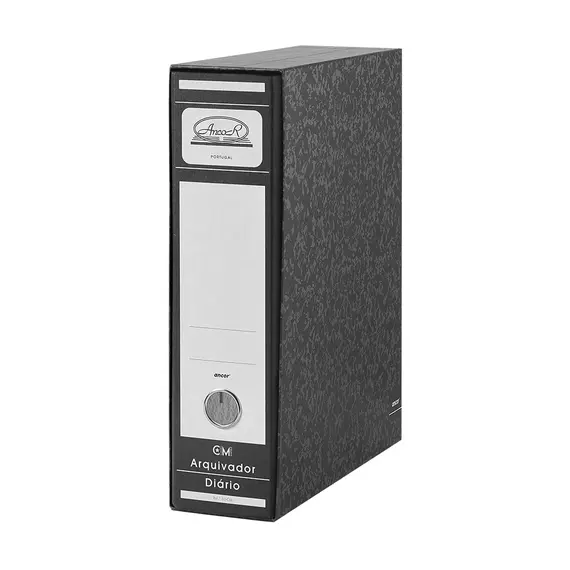 Pasta Arquivo+Cx Fixa 80CM 320x287 Ancor Marmor Preto 1un