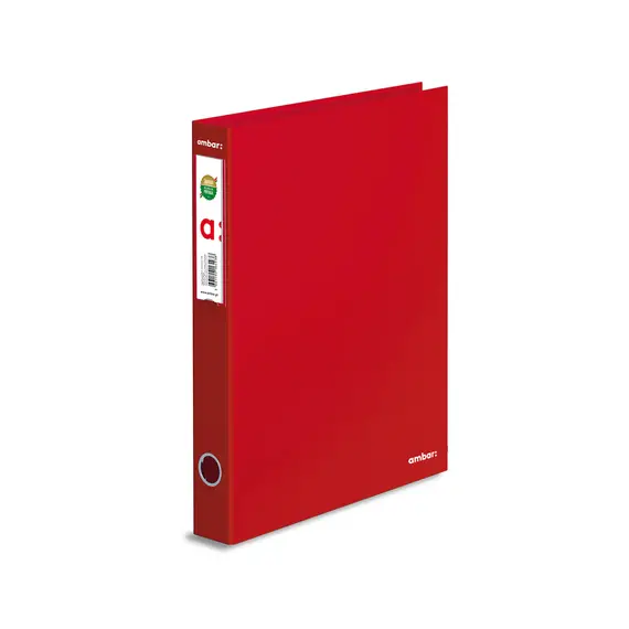 Pasta Arquivo L/E Ambar Din Vermelho