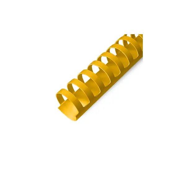 Argolas PVC Amarelas 25mm para Encadernação - Pack de 50 | Marca 320