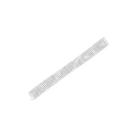 Argolas Espiral Metálicas Passo 5:1 34mm Prata - Pack de 25 | BluePixel
