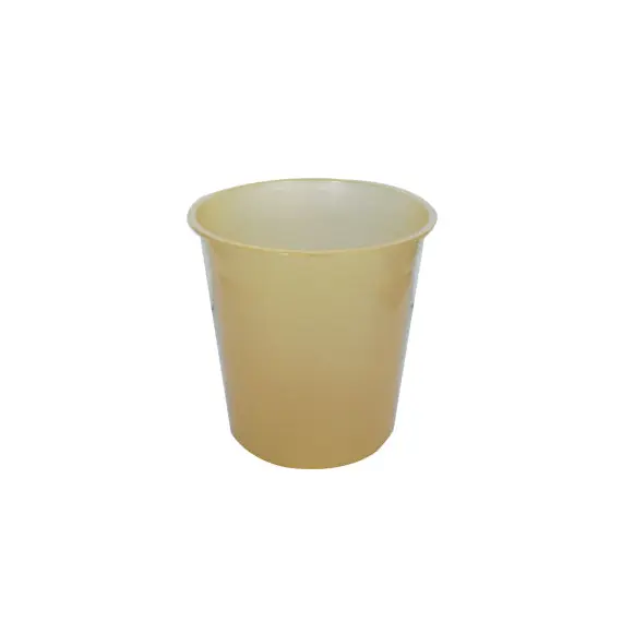 Papeleira de 15L em plástico amarelo transparente | Resistente e prática para o seu espaço | bluepixel.pt