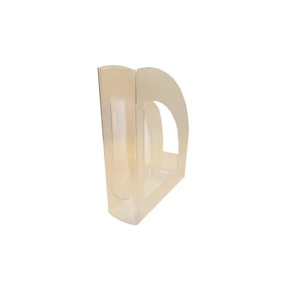 Porta Revistas 32x25x8cm em Plástico Cristal | Organização Moderna | BluePixel