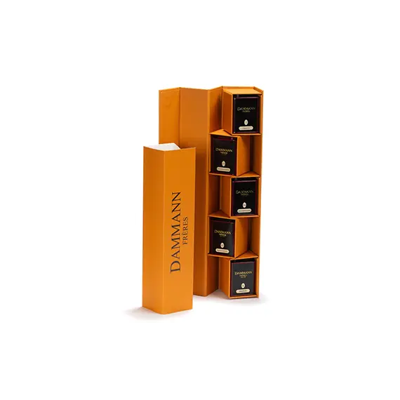 Caixa Coffret Tubo Chás  30grx5 Sabores Latas Atlas