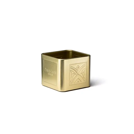 Mini Lata Vazia para 6/8 Saquetas de Chá em Metal Dourado