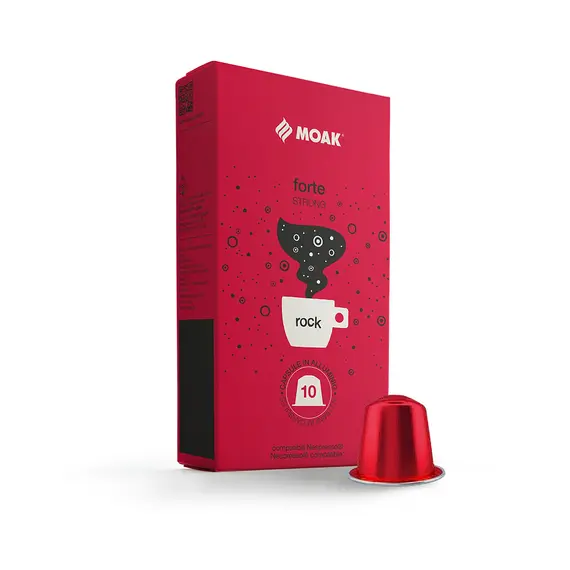 Café Cápsulas p/Nespresso MOAK Forte Rock 10un